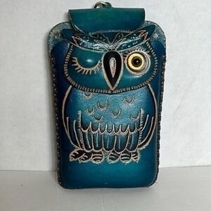 UNIQUE Owl Crossbody Leather Purse add your own strap, DOES NOT INCKUDE STRAP
